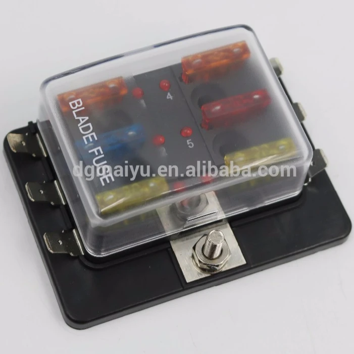 6 way led blade fuse box pos bus bar 12v car boat fusebox marine fb6led buy blade fuse box,4 way fuse box,led fuse box product on alibaba com Fuse Panel