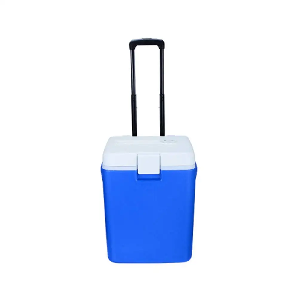 30L Outdoor Car Refrigerator With Trolley Wheel Large Capacity Electronic Hot And Cold Refrigerator