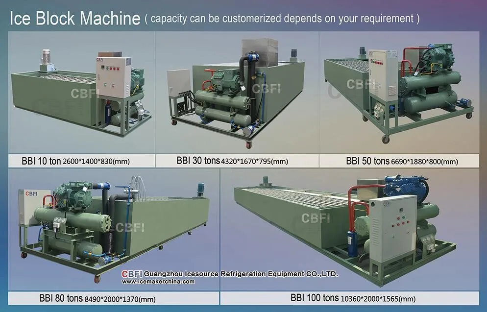 Commercial And Industrial Automatic Ice Block Making Machine For