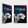 Ultra thin illuminated panel as photoframe aluminium frame with fashion led display panel