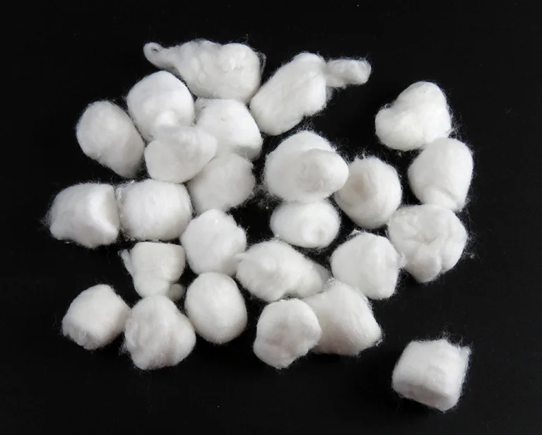 sterile medical absorbent cotton wool ball