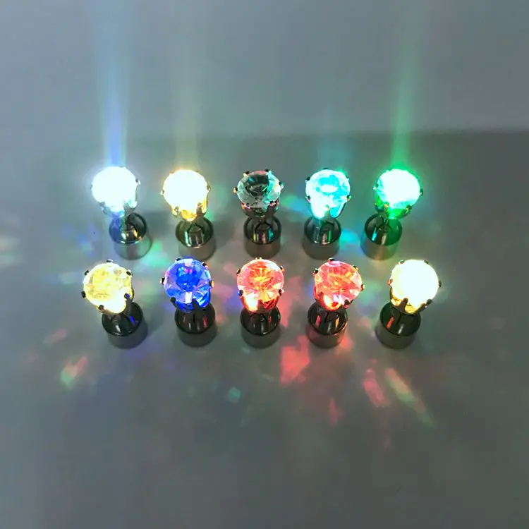 Novelty Diamond Shape Flashing Led Earrings Buy Led Earrings