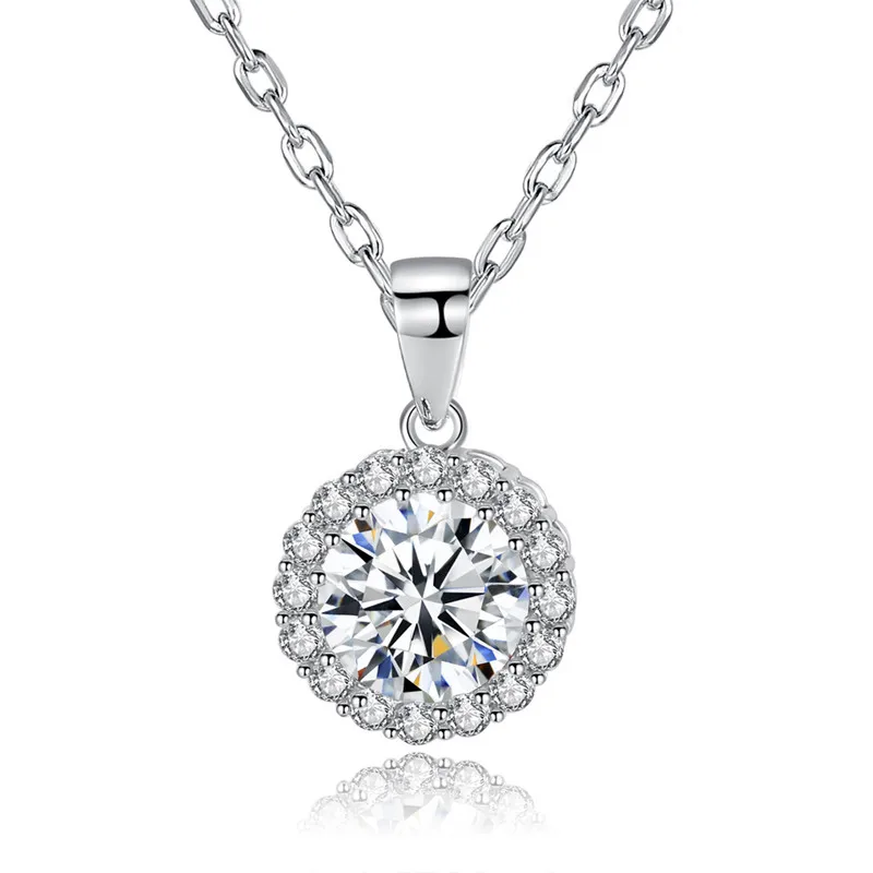 Women Accessories Round Cz Diamond Stone Necklace For Valentines Gift Buy Cz Diamond Stone