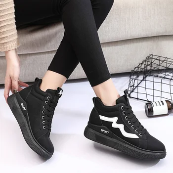 black casual trainers ladies