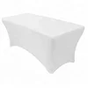 banquet white black 6ft spandex table cover cocktail rectangle four way stretch table cloths for weeding