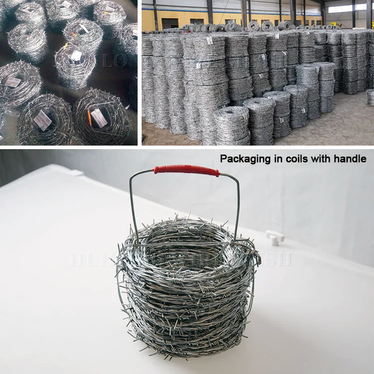 Gauge 12,13,14 / Double Stranded / 2mm Barbed Wire/ 50 Kg Per Roll