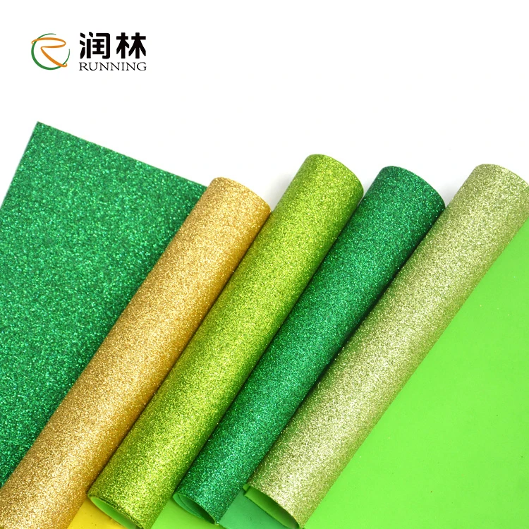 1 Set Of 10pcs 30 X 20cm Colorful Self-Adhesive Eva Foam Paper (No