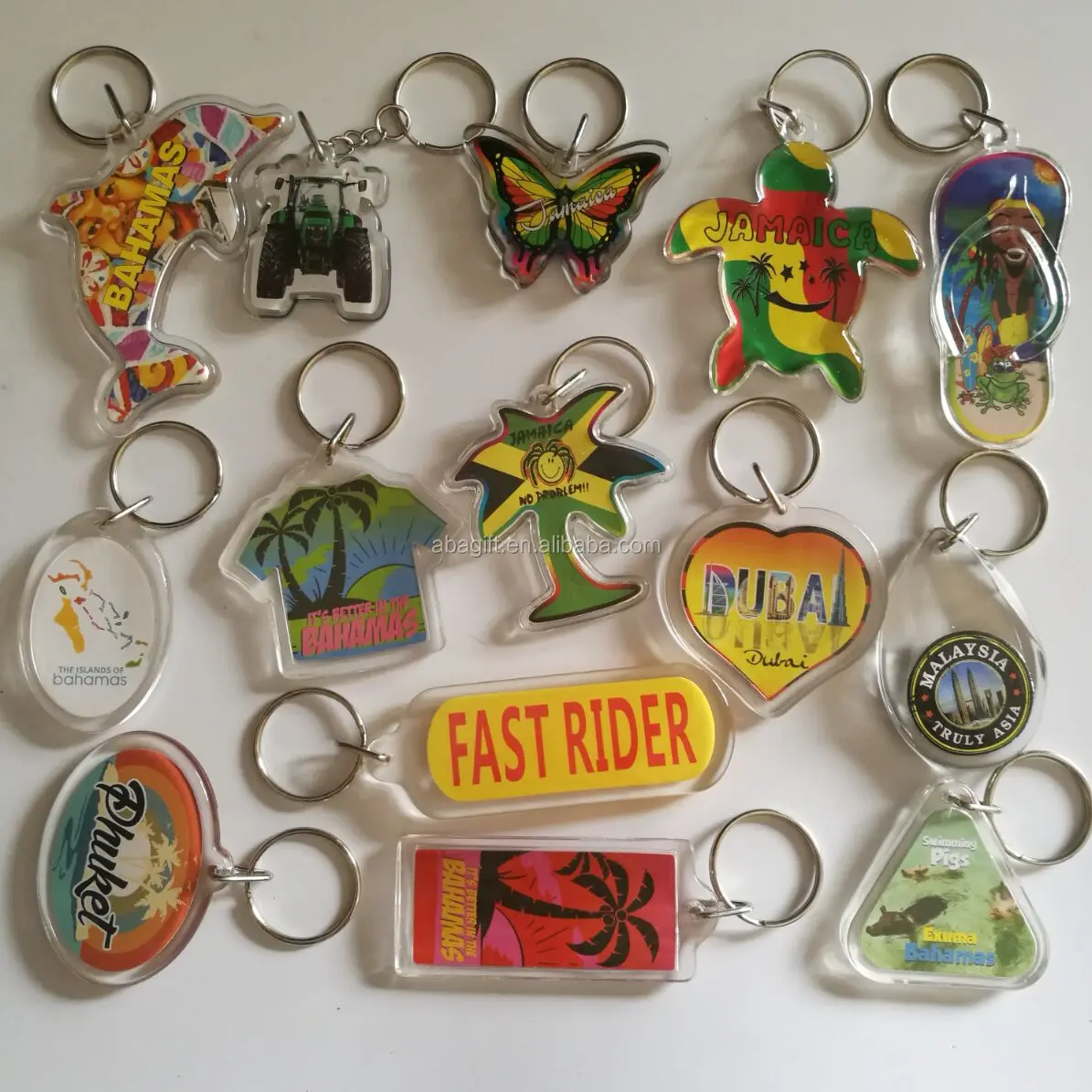 Transparent Acrylic Photo Frame Keychain With Customized Logo Buy