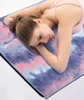 Tie dye microfiber hot yoga towel with custom logo