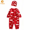 OEM ODM Factory Hot 0-3Y age knitted 100% cotton baby clothes romper jumper set with hat