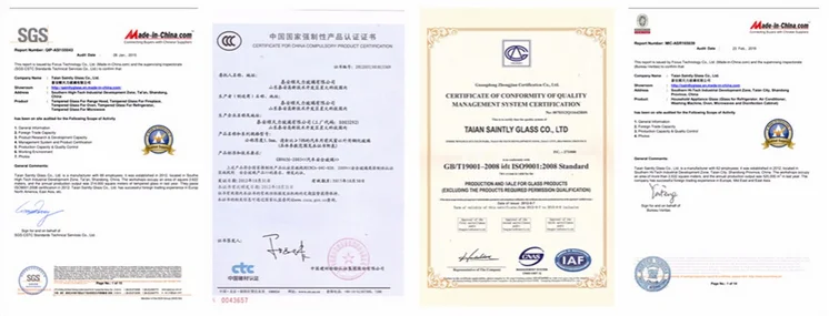 6mm Ral color silk screen printing toughened glass for cooktop