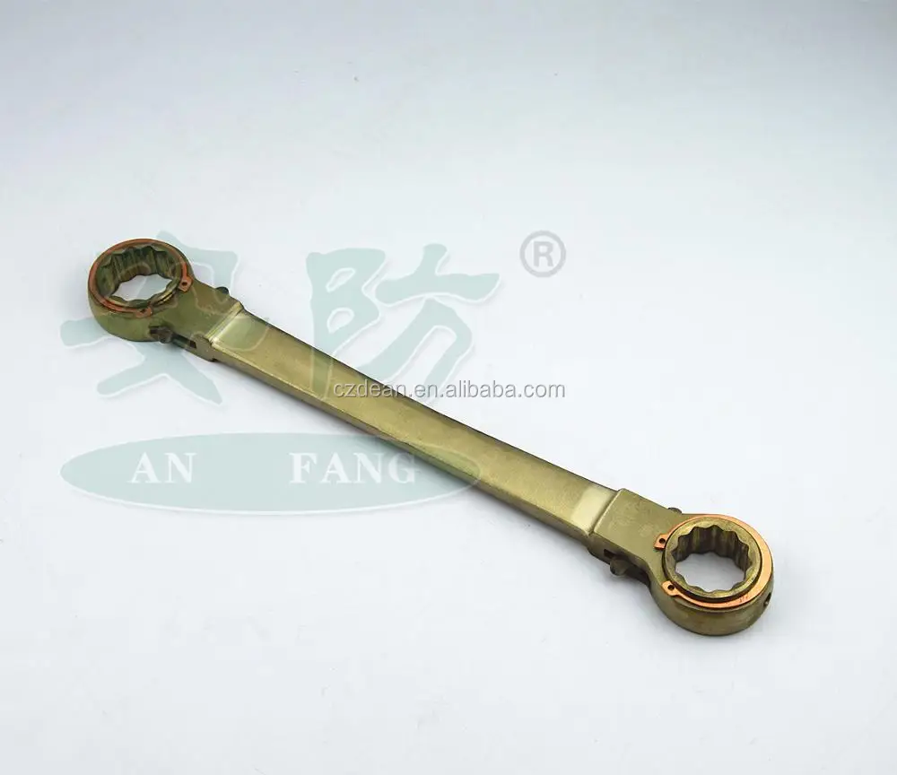 Double Box Ratchet Spanner Non Sparking Safety Copper Alloy 12pt