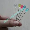 Extra long 70mm Iridescent colored Acrylic Stone Crystal diamante Corsage Pin