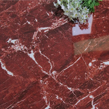 Super Market House Flooring Tiles Usage And Red Marble Feature