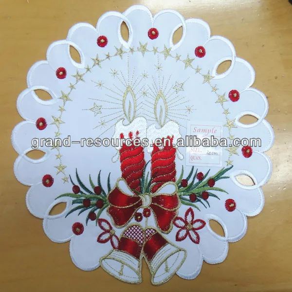 Wholesale Christmas Placemat Custom Round Lace Placemat Buy Christmas