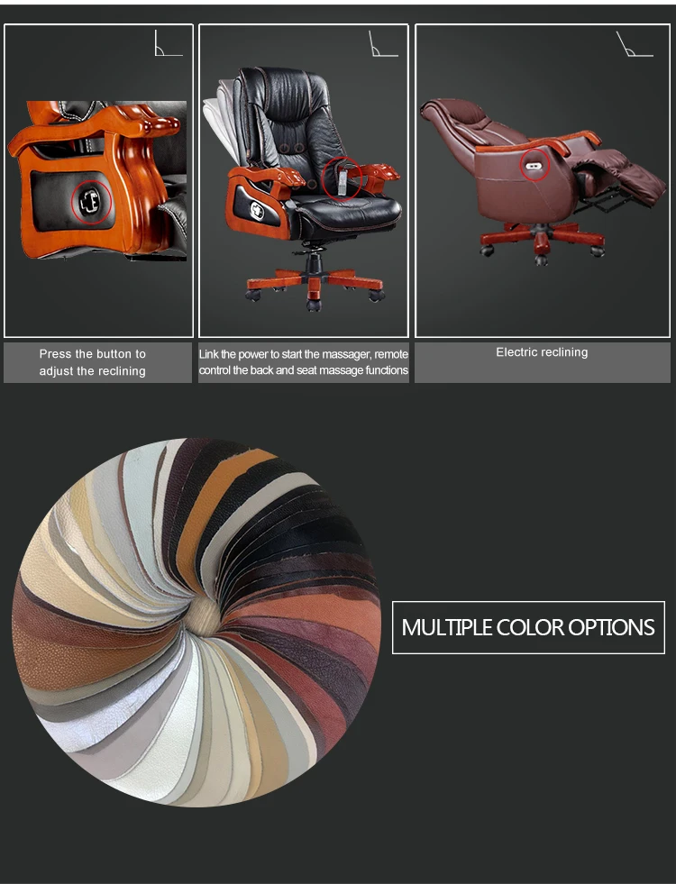 Cheap Luxury Furniture Wooden Leather Executive Office Royal King