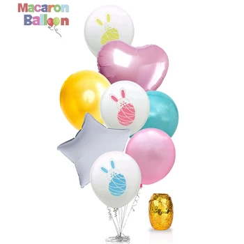 easter decoration bunny happy 12inch pattern celebration shower baby balloons rabbit egg light rabbits 1pc 8m 10pcs led larger alibaba