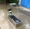 Stainless steel mirror garden waterfall fountains garden decoration water feature pool waterfall curtains