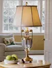 Vintage European Style Trophy Crystal and Bronze Table Reading Lamp BF11-02051a