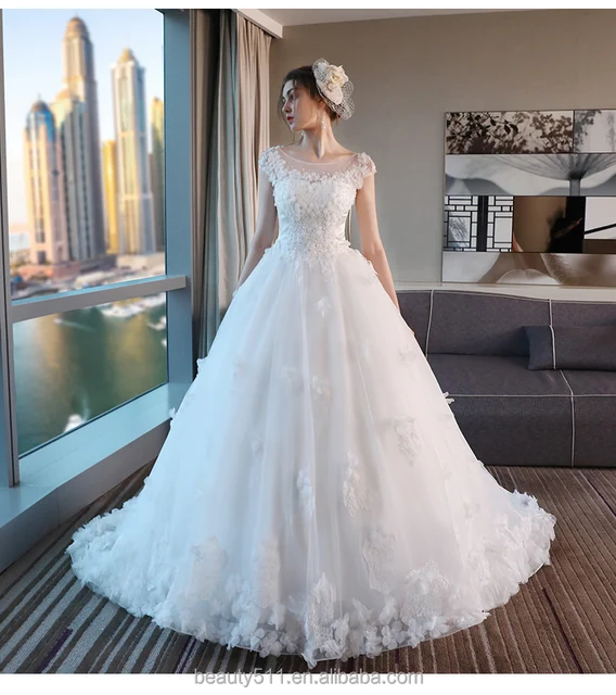 Heart neck wedding dresses Clearance