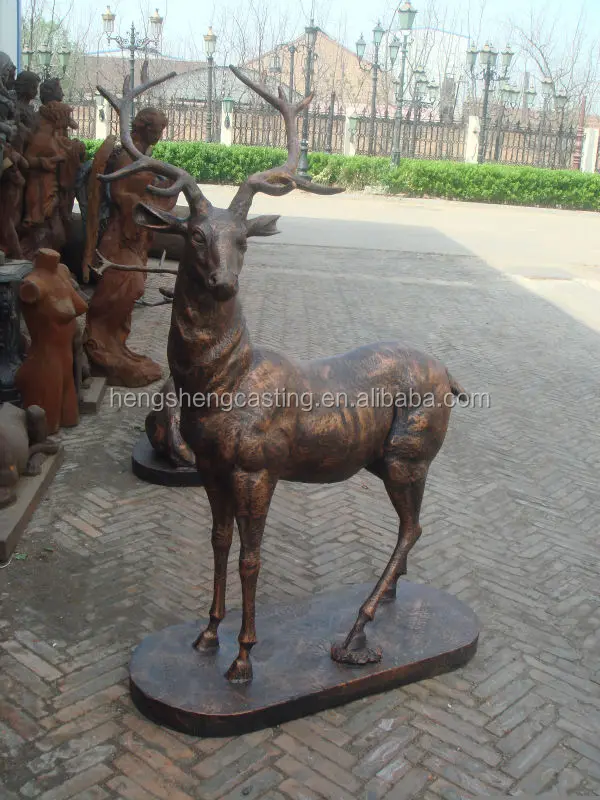 High Quality Garden Cast Iron Deer Statue Buy Cast Iron Deer Statue