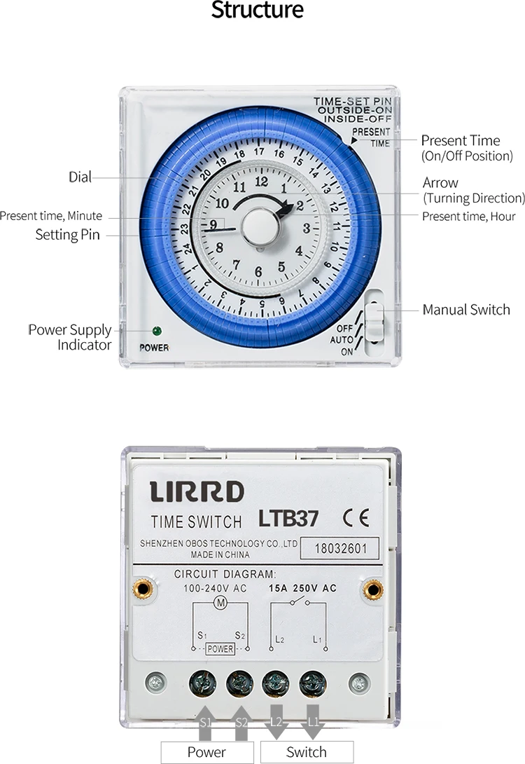 230v Toaster Oven Mini Mechanical Timer Switch Buy Mechanical Timer Switch,Mini Time Switch