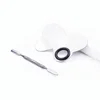 Stainless Steel Butterfly Eyeshadow Mixing Palette Makeup With Spatula