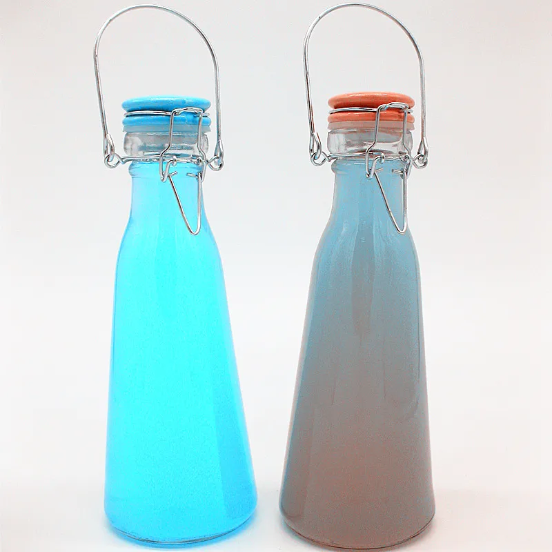 500ml/1000ml cone-shaped glass milk bottle with Screw cap