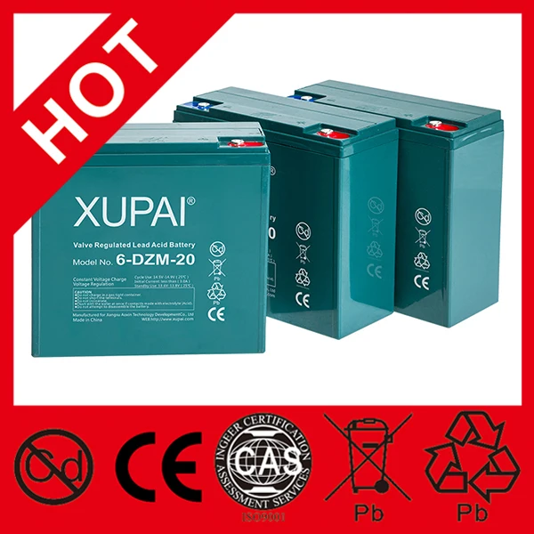 12v 6dzm20 Lead Acid Battery For Ebike Erickshaw Battery With Ce