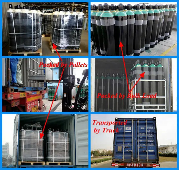 Industry Gas Cylinder En Iso98091 High Pressure Seamless Steel