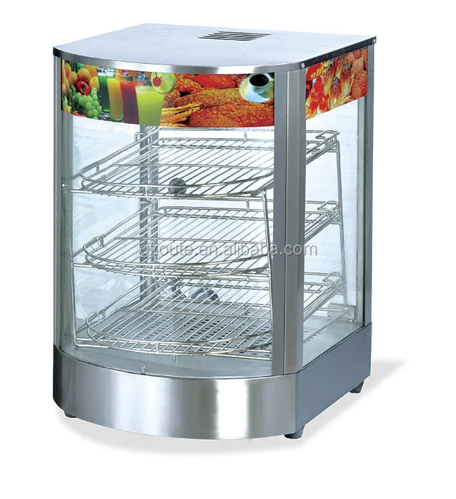 Restaurant Kitchen Equipment Curved Glass Warming Display Showcase (ot2p) Buy Electric Buffet