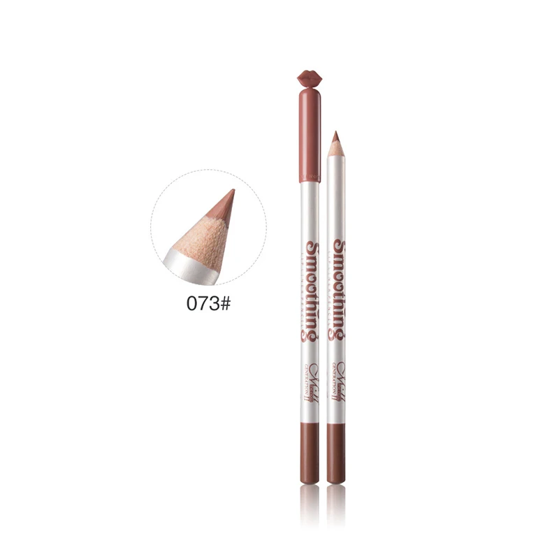 MENOW 12 Colors/Set Sexy Matte Lip Stick Lipliner Lip Liner Pencil Matt Nude Lipsliner Pen Set Beauty Makeup Tool Cosmetic P124