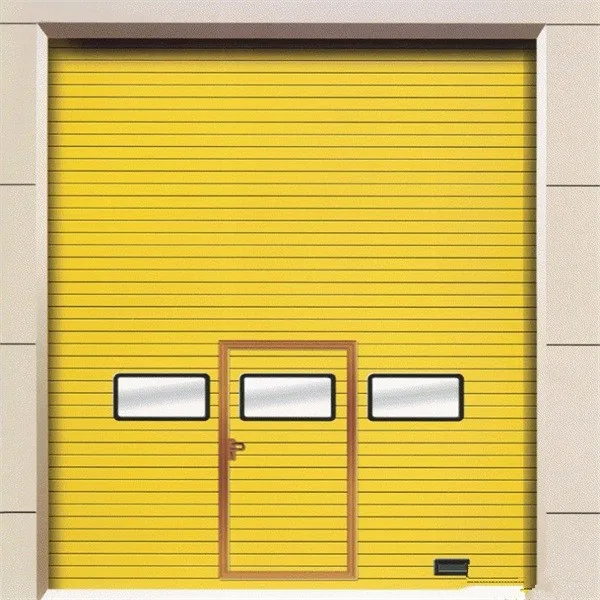 Wide Industrial French Sectional Door With Finger Protection