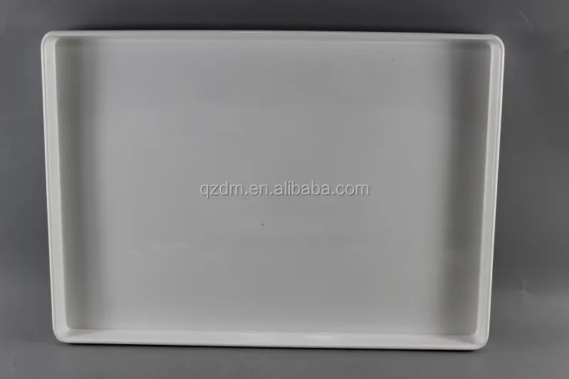 11.5" Melamine base tray , White hotelware tray