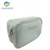 Wholesale eco-friendly white logo printed contents airline cosmetic bag