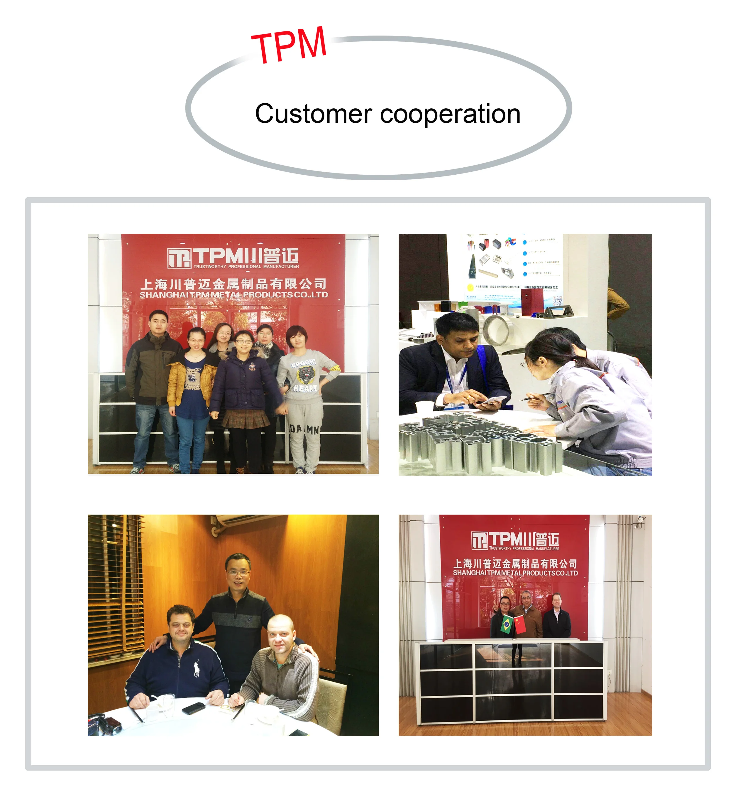 High quality 6063 t5 alloy Profile 6063 Anodized extruded aluminium profile manufacturers TPM-8-20120 for windows and doors