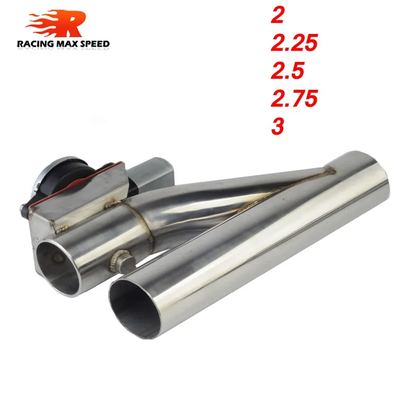 2,2.25,2.5,2.75,3 Inch Stainless Steel Y Pipe Cutout Electric Exhaust