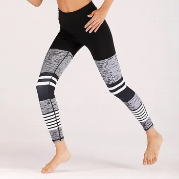 striped yoga leggings