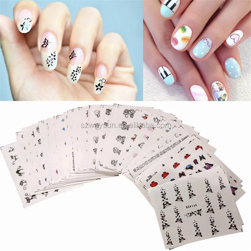 flower nail stickers