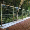 Flooring railing cable fitting led handrail light stainless steel railing