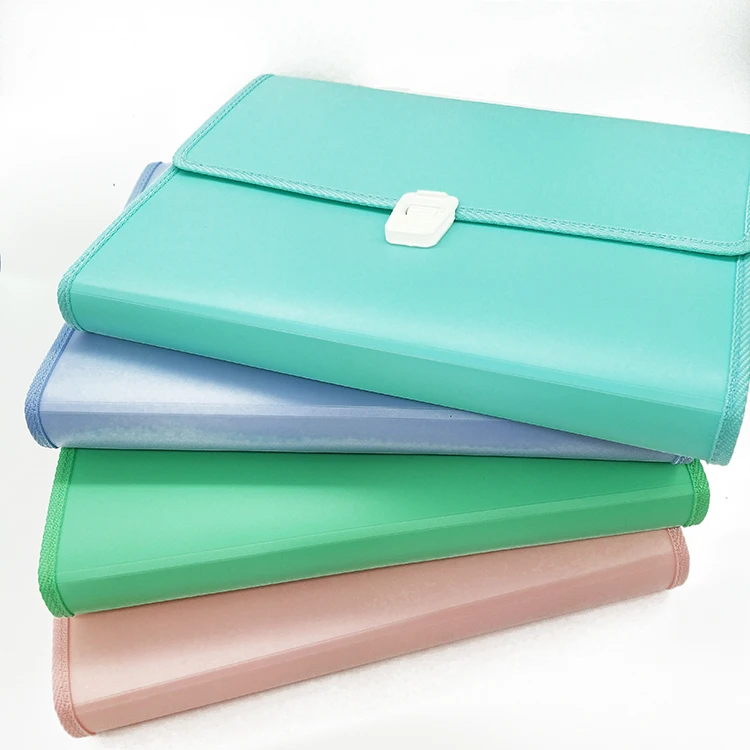 Plastic String Button Closure Travel Folder Office Expandable Handel