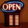 program remote control open hour sign ,open led business sign