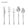 Wholesale 304 luxury silver silverware stainless steel wedding flatware set