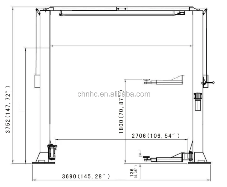 4.5 Tons Hydraulic Car Lift Price Buy Car Lift Price,Hydraulic Car