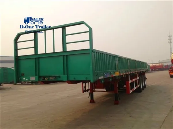 south africa market most popular used tri axle drop side trailer