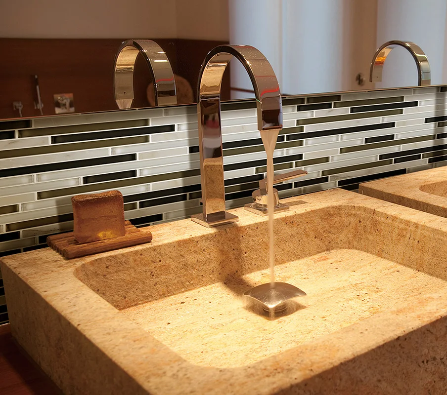 4mm Super-thin Design Glass and Stone Mosaic Tiles