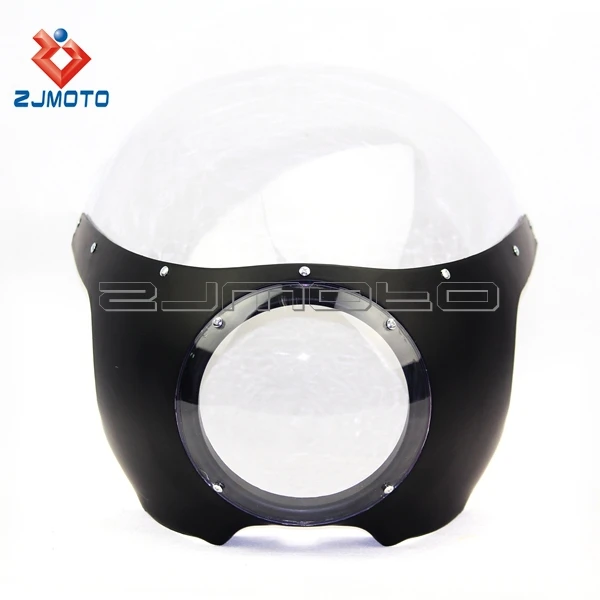 Motorcycle Headlight Fairing Custom Head Lamp Cowl Abs Material Front