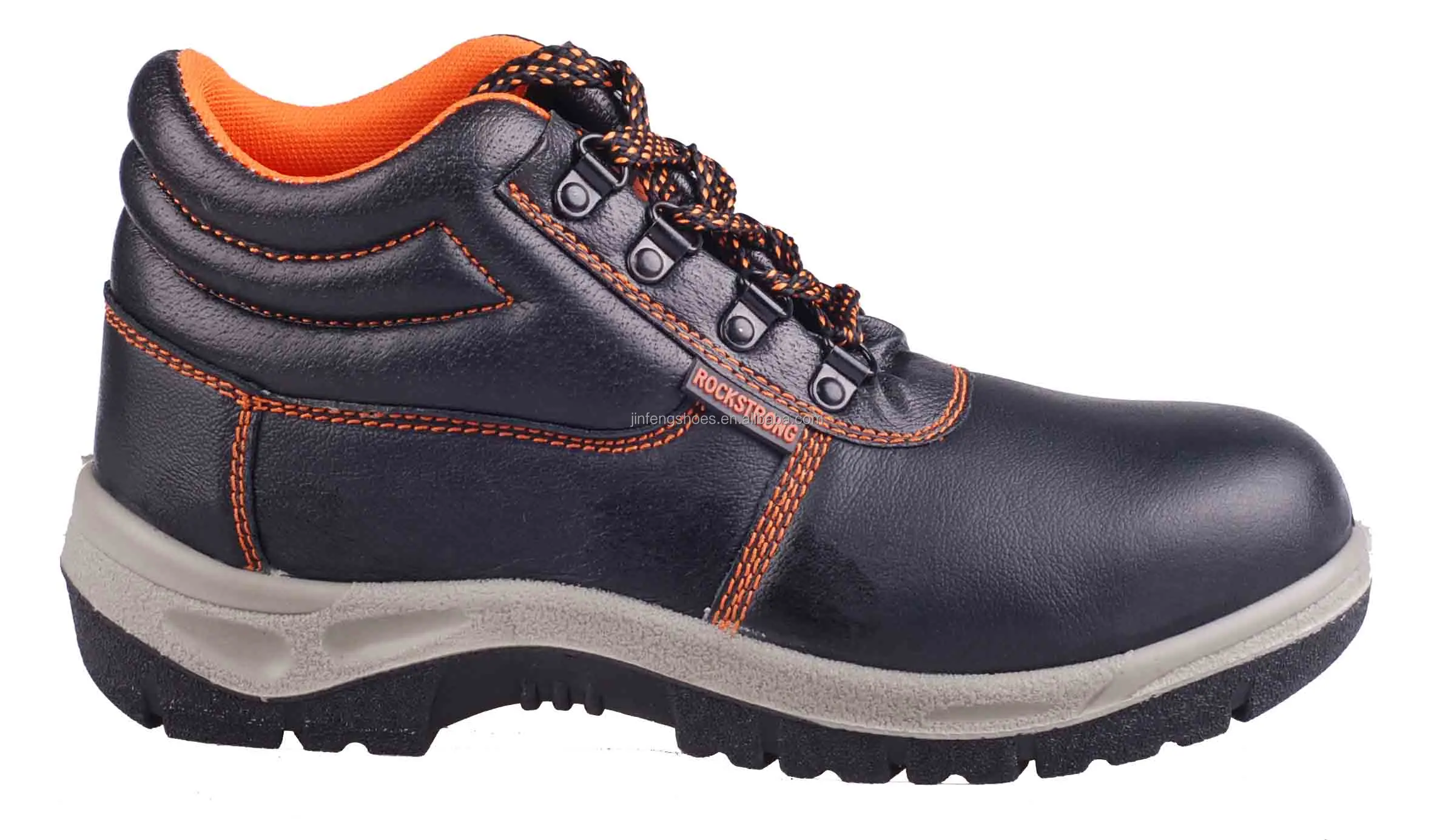 Cheap Steel Toe Cap Safety Shoes Black 