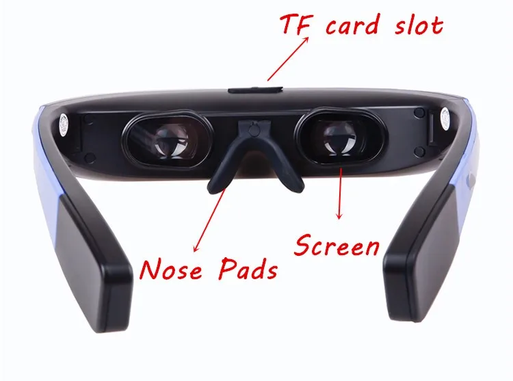 80Inch Smart Goggle Wearable 3D VR Porn Sex Video Glasses with Bluetooth