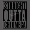 Straight Outta Chi Omega Bling-Iron-On Glitter Vinyl & Rhinestone Transfer